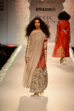 Model walk the ramp for Anju Modi on day 1 of Amazon India Fashion Week on 25th March 2015